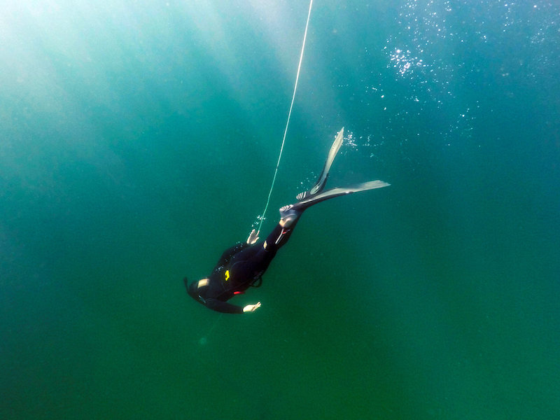 Ausflug See - Tieftauchen